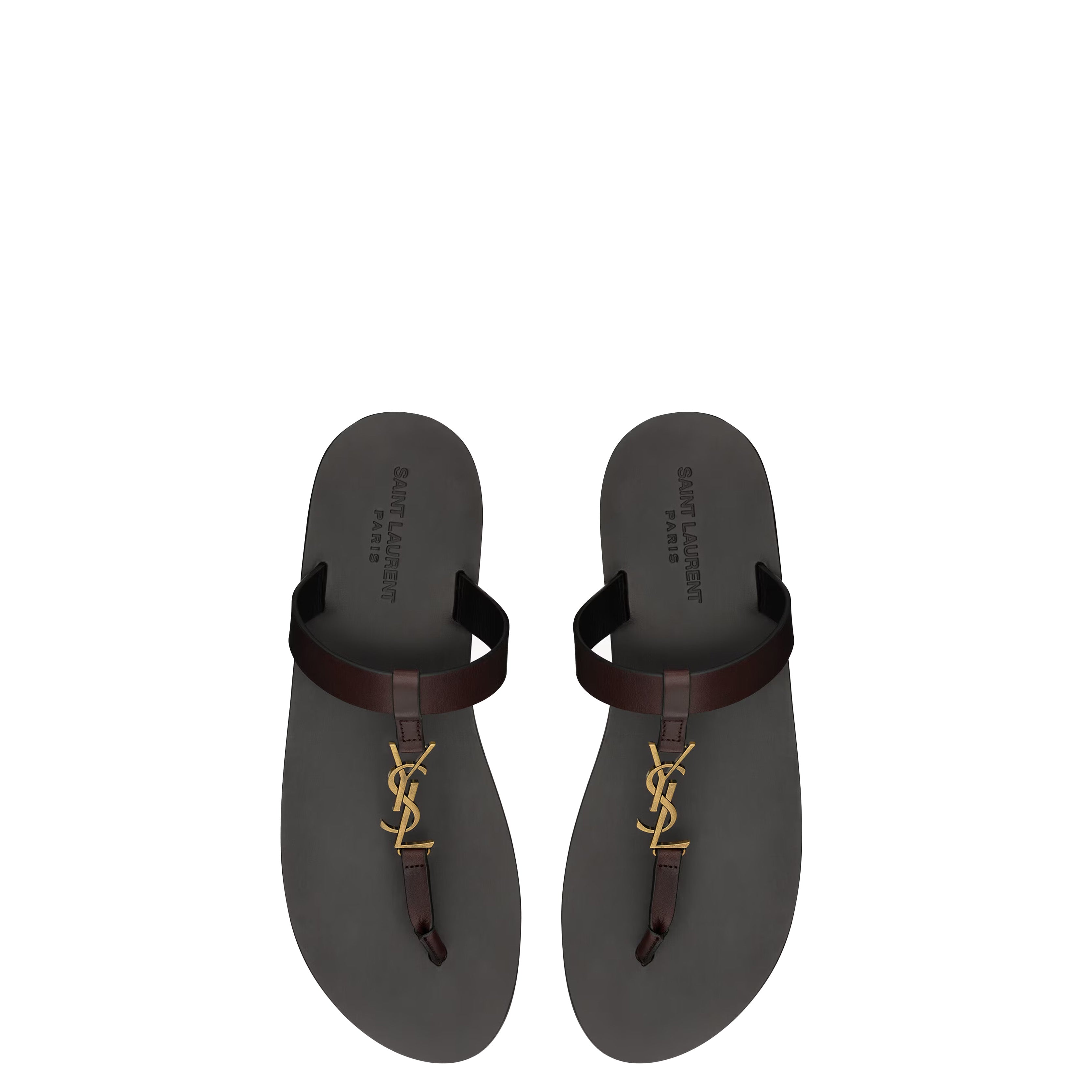 YSL CASSANDRE slides in smooth leather